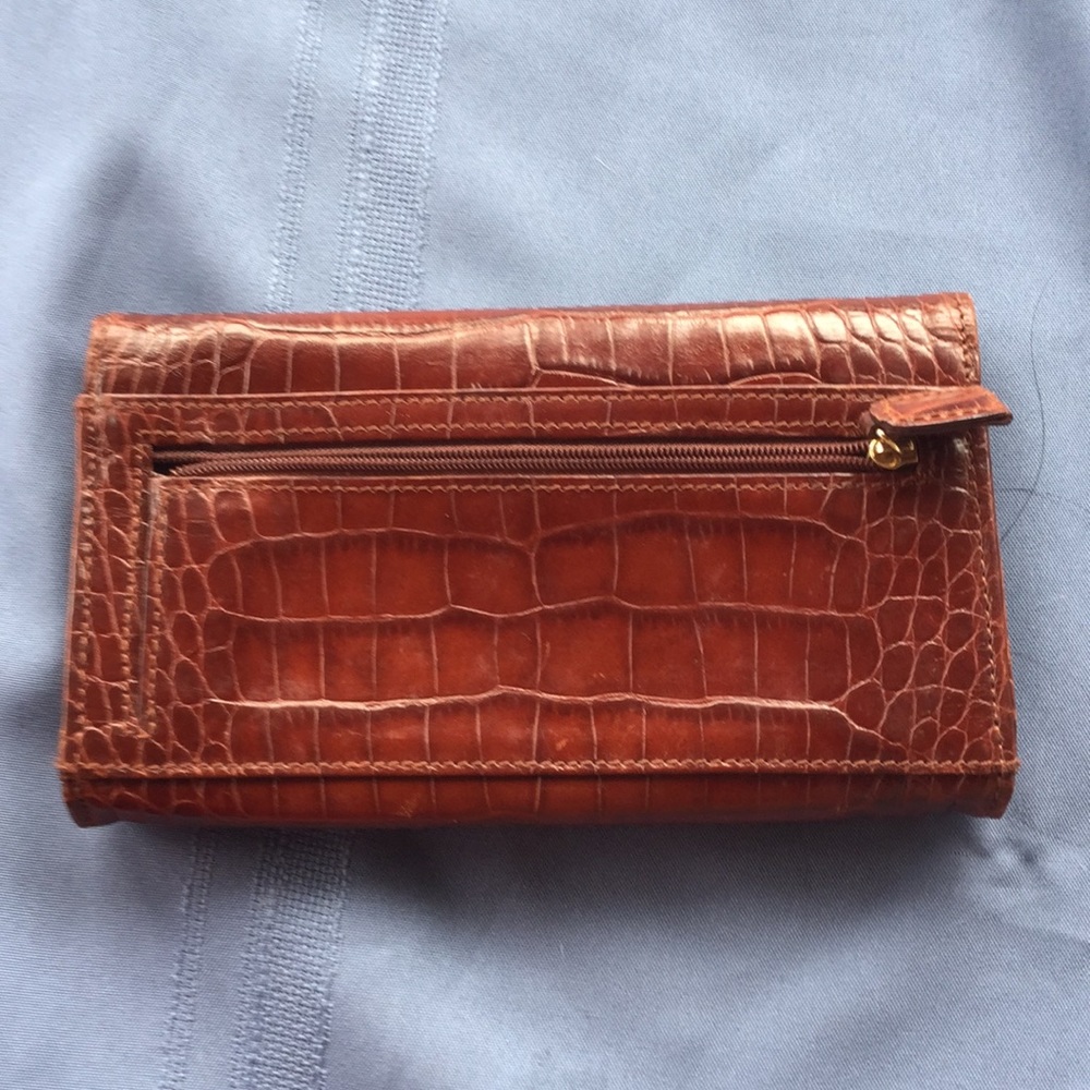 Wallet maroon/brown/rust envelope type - Picture 3 of 5